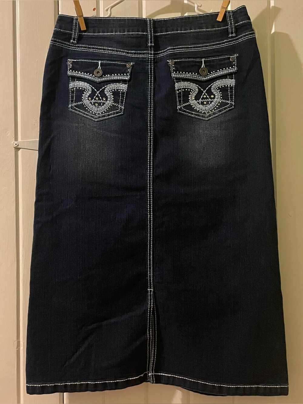 Revolution by Revolt Y2K midi Jean skirt-junior size 16 NWT